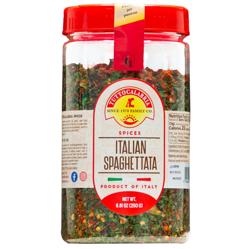 Tutto Calabria Spaghettata alla Aglio, Olio e Peperoncino, Ready Mix, 8.8 oz | 250g