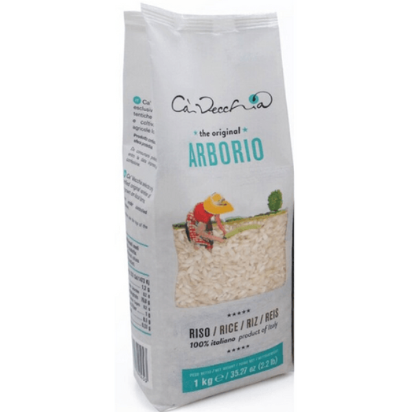 Ca’ Vecchia Arborio Rice, 100% Italian, 35.27 oz | 1 kg