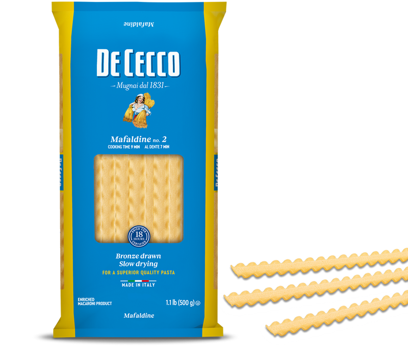 De Cecco Mafaldine Pasta #2, 1.1 lb | 500g