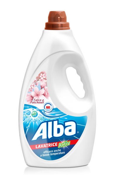 Alba Washing Machine Detergent, Lavatrice Talco and Patchouli 60 Washes, 3L