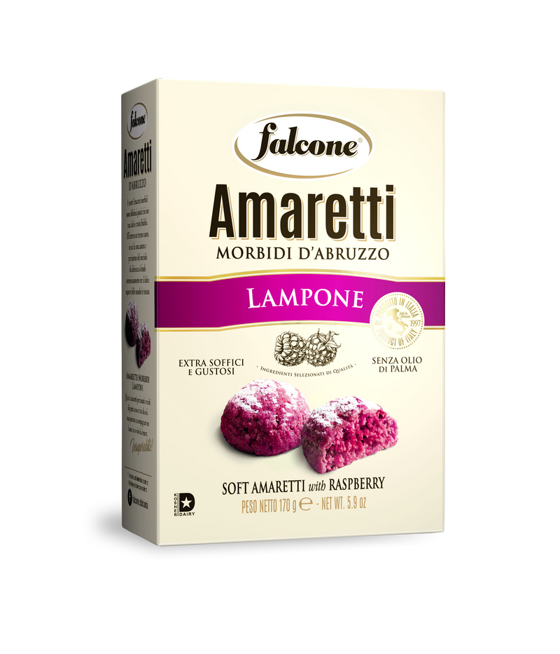 Falcone Soft Amaretti With Raspberry, 5.9 oz | 170g