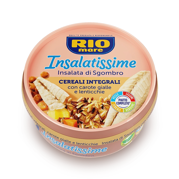 Rio Mare Insalatissime Wholemeal Salad with Mackerel & Whole Grains, 7.6 oz | 220g