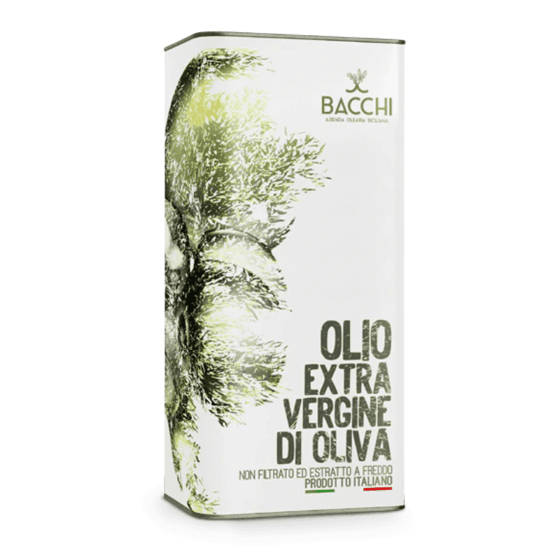 Bacchi Unfiltered Extra Virgin Olive Oil Tin, 3 Liter | 101.4 oz