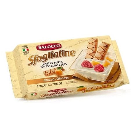 Balocco Sfogliatine Glazed Pastry Puffs, 200g