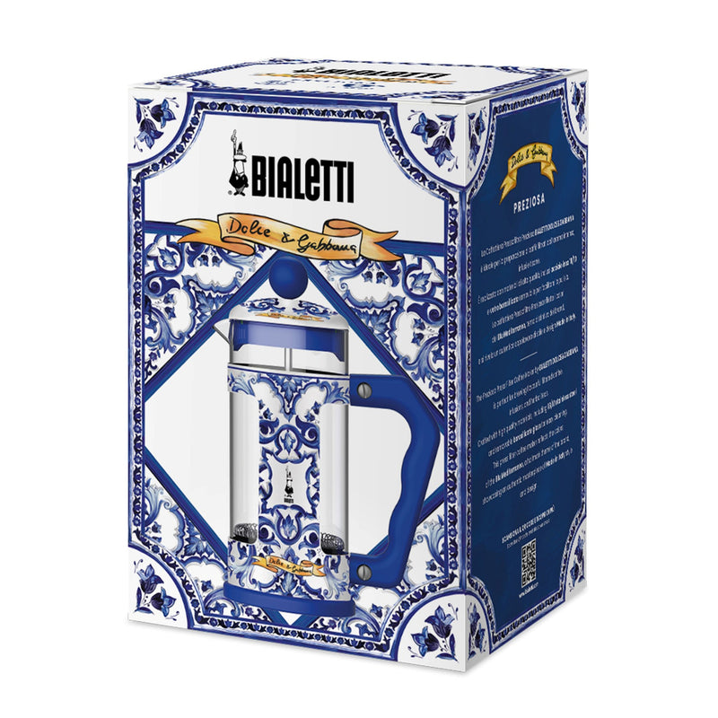 Bialetti Dolce & Gabbana French Press, Blu Mediterraneo