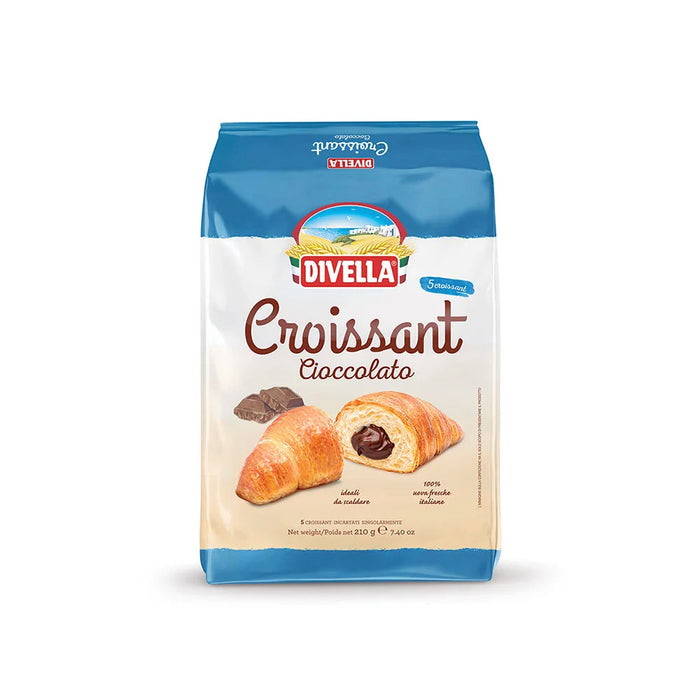 Divella Croissant with Chocolate Filling, 5 Pack, 7.40 oz | 210g