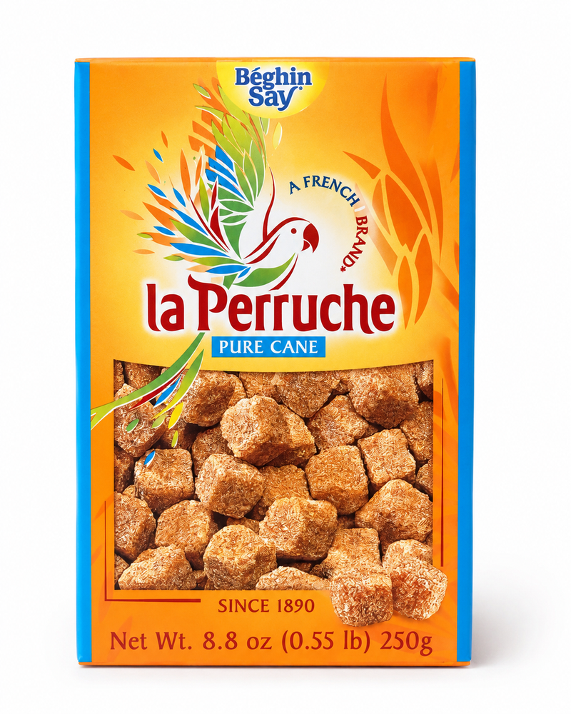 La Perruche Pure Cane Brown Sugar Cubes, 8.8 oz | 250g