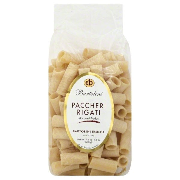Bartolini Paccheri Rigati Pasta, 17.6 oz | 500g