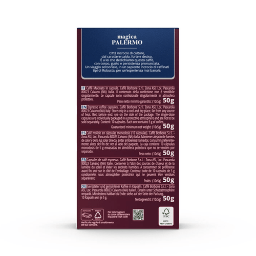 Borbone Magica Palermo Nespresso Capsule, 10 pk, 50g