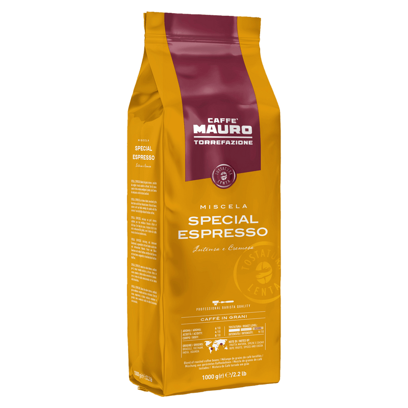 Caffe Mauro Special Espresso Beans, 9/10 intensity Dark Roast, 2.2 lb | 1000g