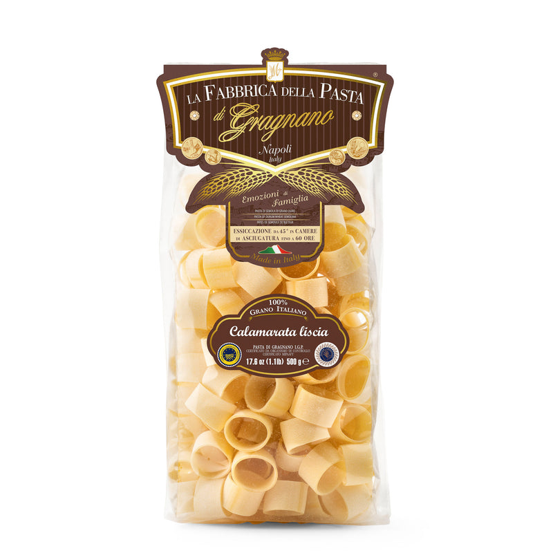 La Fabbrica Della Pasta Calamarata Liscia, #539, 17.6 oz | 500g