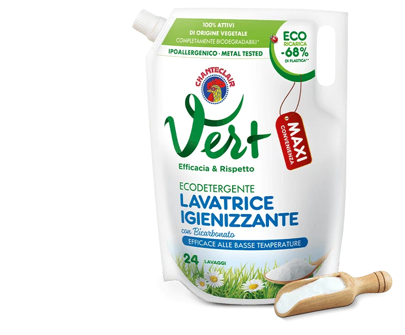 Chanteclair Vert Ecodetergent Laundry Detergent with Bicarbonate Refill – 41.4 oz (1.17kg)