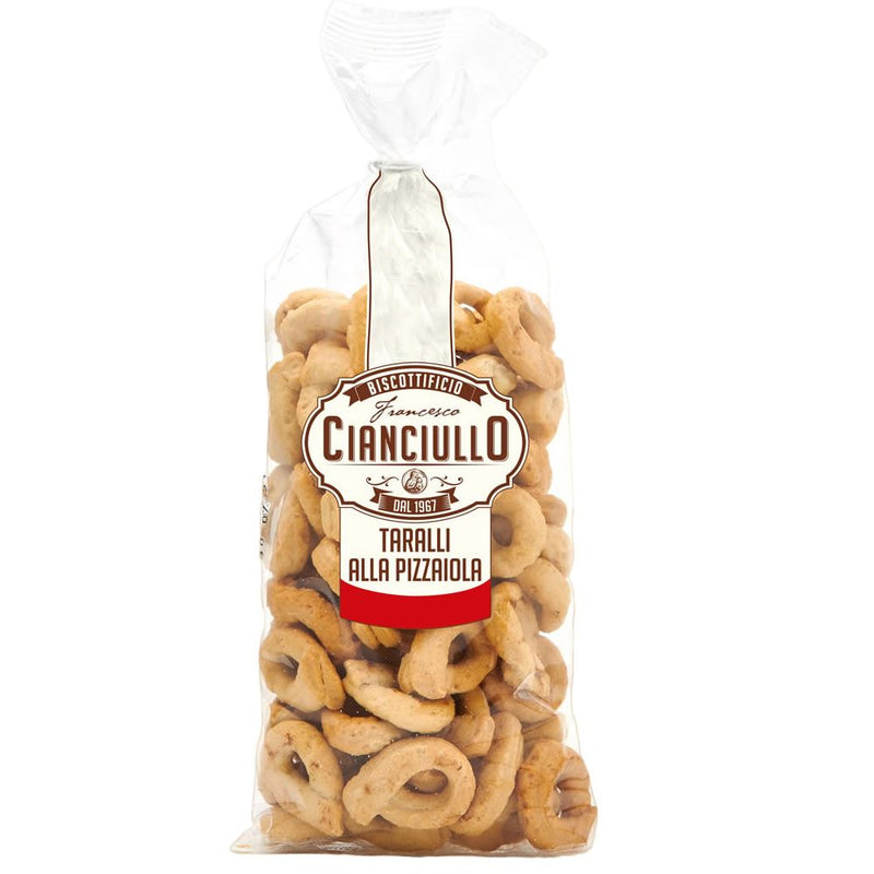 Cianciullo Taralli Pizza Taste, 10.58 oz | 300g | Product of Italy
