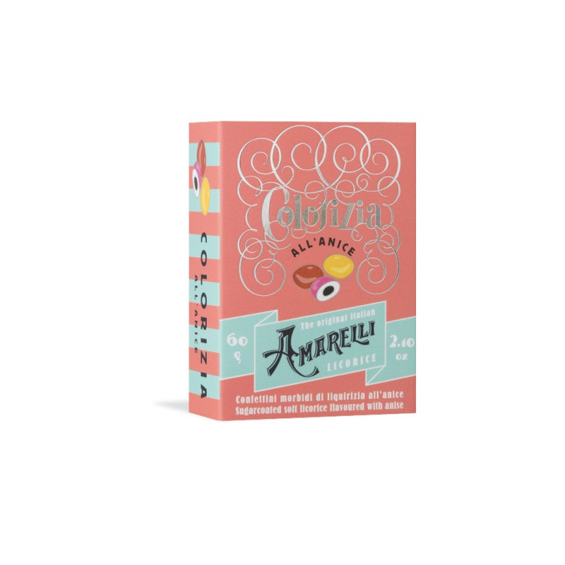 Amarelli – Colorizia all’Anice  Sugar-Coated Liquorice with Anise 2.1 oz (60 g) | Product of Italy