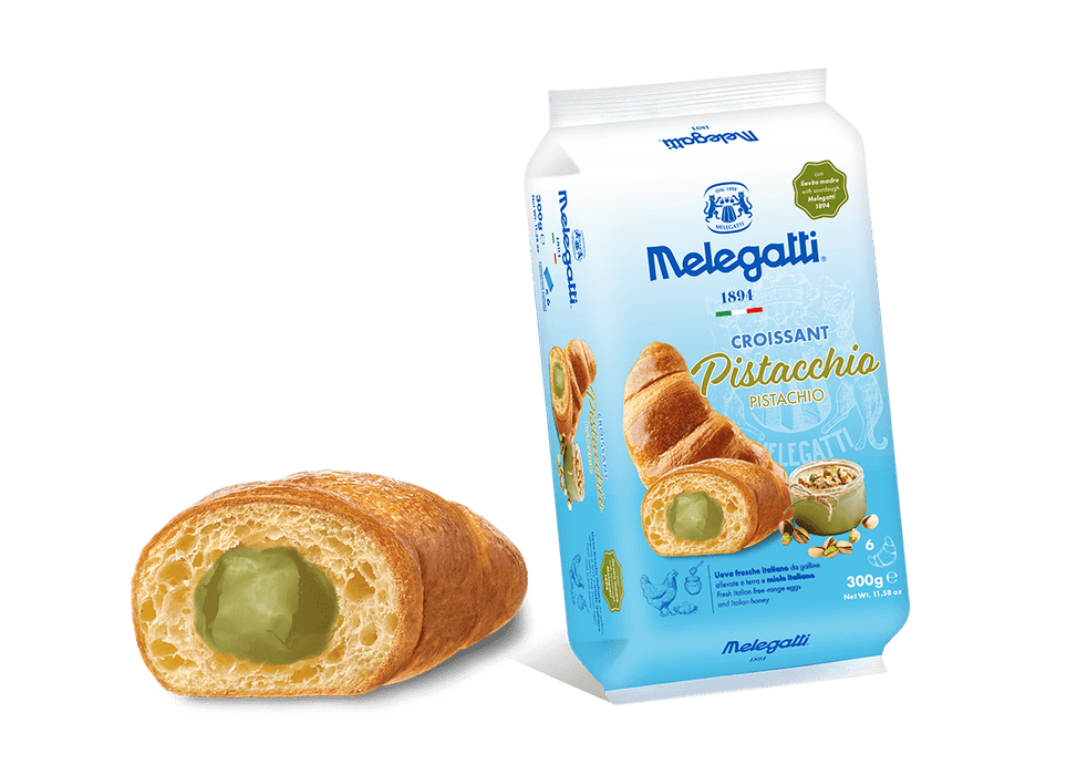 Melegatti Croissant with Pistacchio, 10.58 oz | 300g