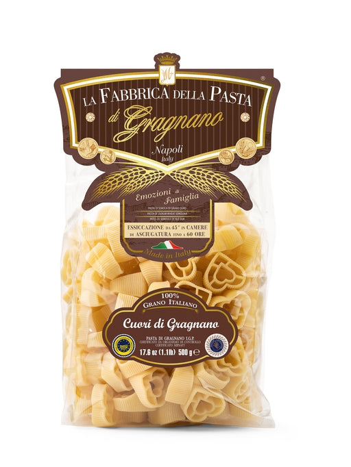 La Fabbrica Della Pasta Cuore di Gragnano, Heart Shape, #489, 17.6 oz