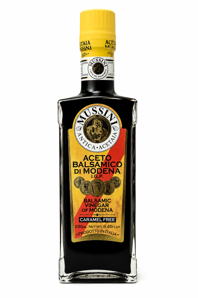 Mussini Aceto Balsamico di Modena I.G.P. Caramel Free, 8.45 fl oz | 250ml