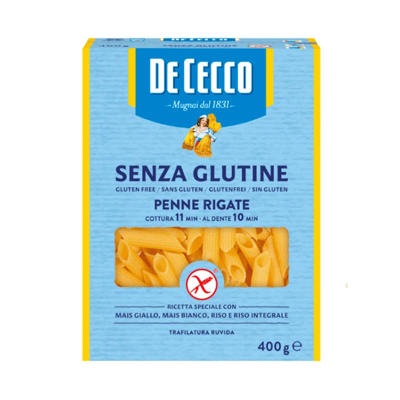 De Cecco Gluten Free Penne Rigate Pasta, 12 oz | 340g