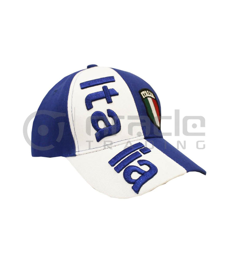 Italia 3D Embroidery Hat, Adult Size