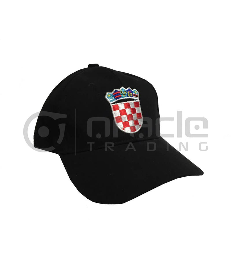 Black Croatia Vintage Hat - Adult Size