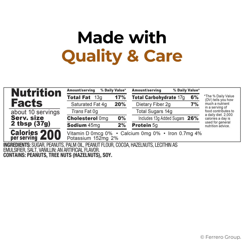 Ferrero Nutella Peanut – Peanut Spread with Cocoa, 13 oz (370g)