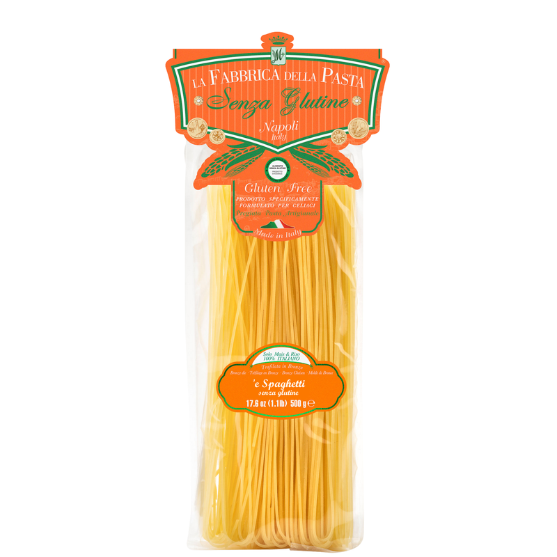 La Fabbrica Della Pasta Gluten Free Spaghetti, #102, 17.6 oz | 500g
