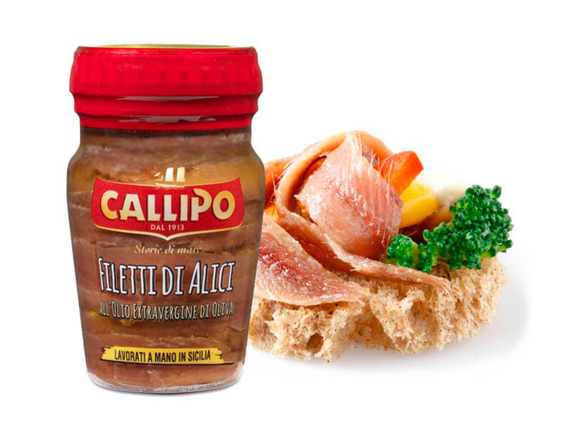 Callipo Fillets of Anchovies in Extra Virgin Olive Oil,