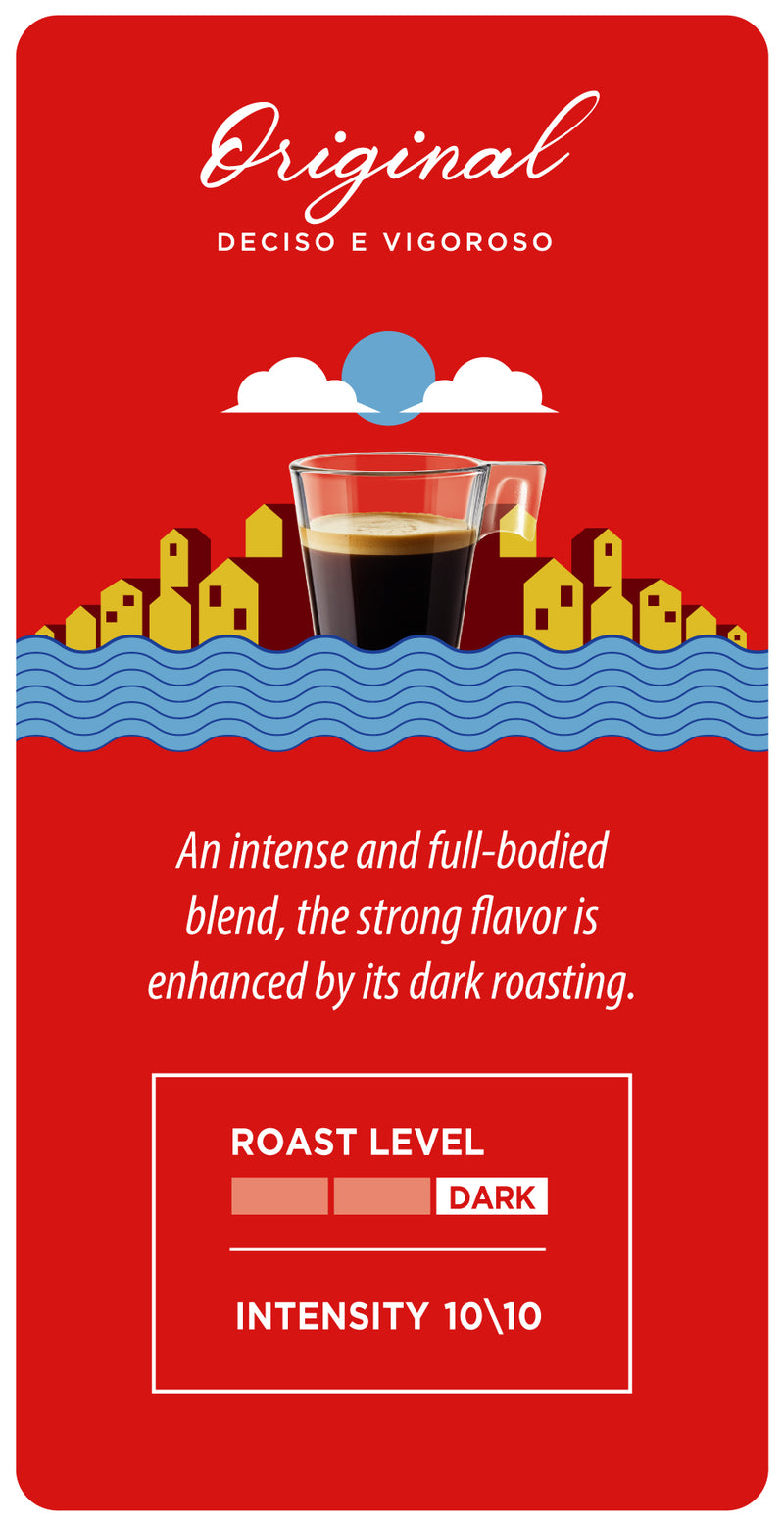 Caffe Mauro Ground  Original, Strong Dark Roast, 10/10, 8.8 oz |  250g