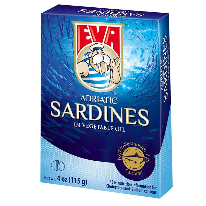 Podravka Eva Sardines in Vegetable Oil, 3.5 oz | 100g