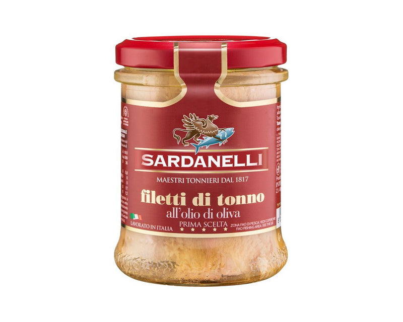 Sardanelli Tuna in Olive Oil, Filetti di Tonno, 190g