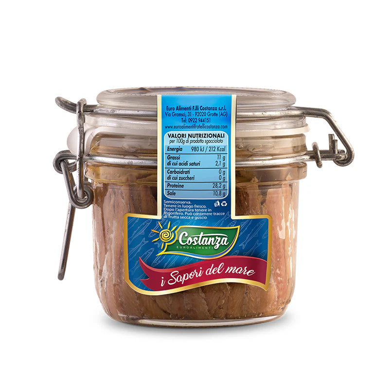 Costanza Fillets of Anchovies, Filetti di Acciughe, 230g