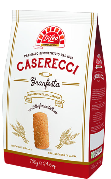 DiLeo Granfesta Biscuits with Cane Sugar & Fresh Italian Milk, 24.6 oz | 700g