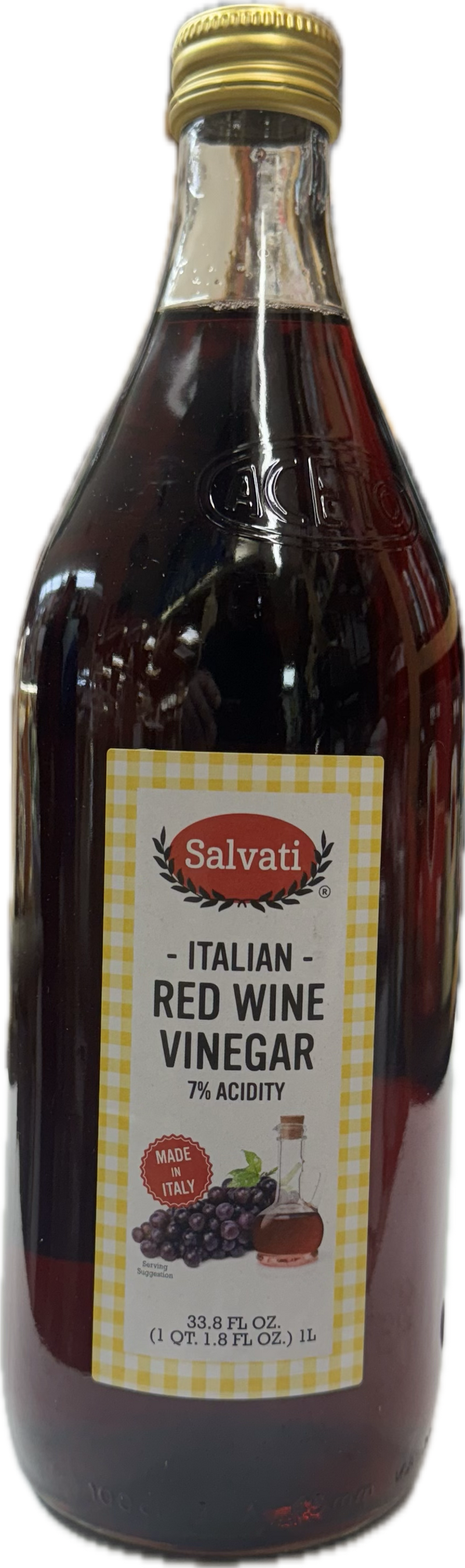 Salvati Distilled Red Vinegar (Wine Flavor), 33.8 fl oz