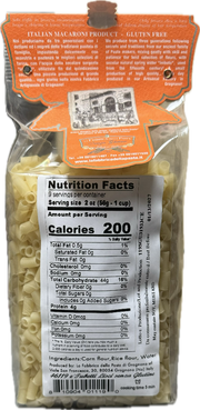 La Fabbrica Della Pasta Gluten Free 'e Tubetti Lisci, #119GF, 17.6 oz | 500gr