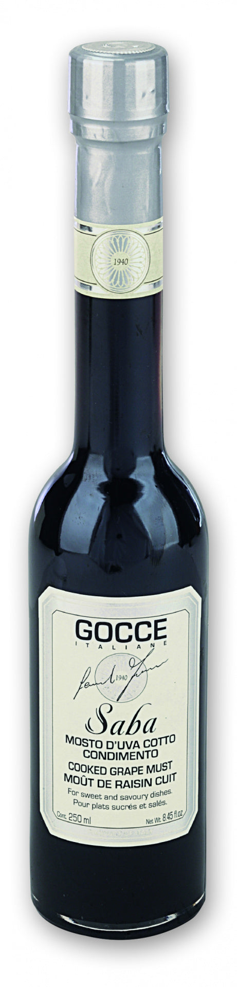 Saba Mosto D'UVA Cotto, Cooked Grape Must, 8.45 oz | 250 ml