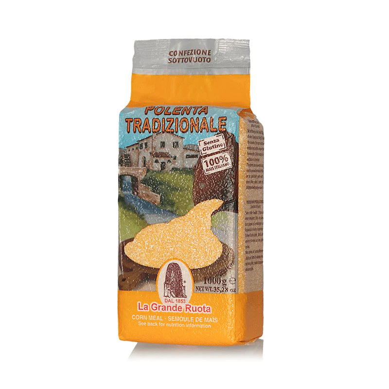 La Grande Ruota Traditional Polenta, Gluten Free 100% Italian, 35 oz | 1 kg