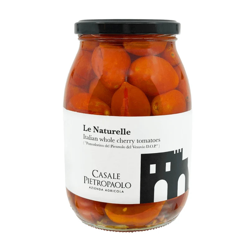 Casale Pietropaolo Le Naturelle Piennolo del Vesuvio DOP Whole Cherry Tomatoes – 2.2 lb (1kg)