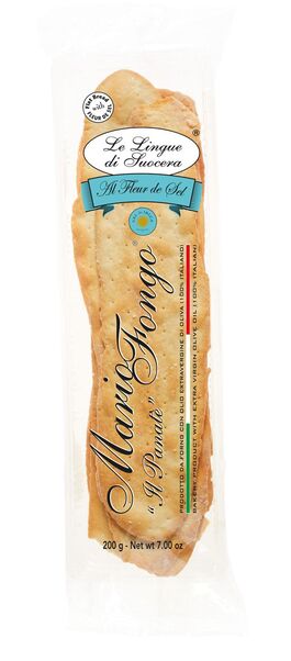 Mario Fongo Lingue di Suocera – Mother-in-Law’s Tongue Breadsticks with EVOO & Salt, 7 oz (200g)