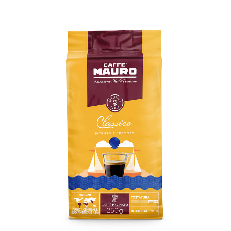 Caffe Mauro Ground Classic, Dark Roast, 9/10, 8.8 oz |  250g