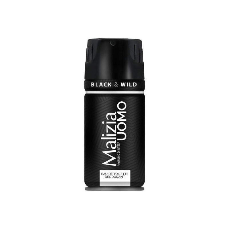 Malizia Uomo Deodorant Spray Black & Wild, 150ml