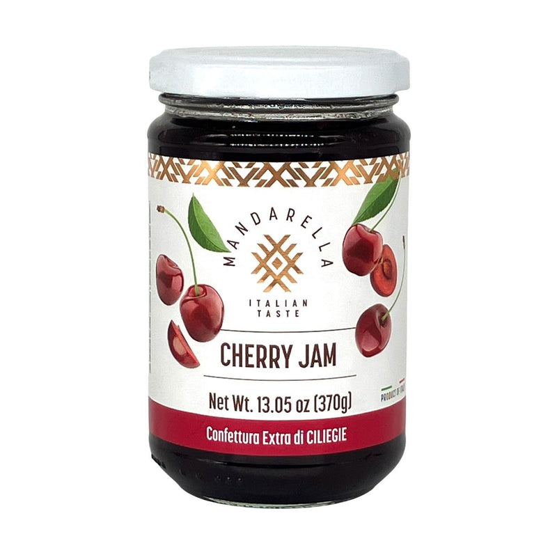 Mandarella Cherry Jam – Confettura Extra di Ciliegie, 13.05 oz (370g) | Gluten-Free | Made in Italy