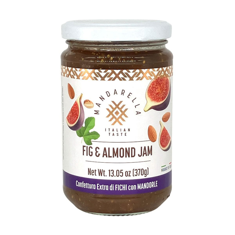 Mandarella Fig & Almond Jam, 13.05 oz (370g) | Gluten-Free | Made in Italy
