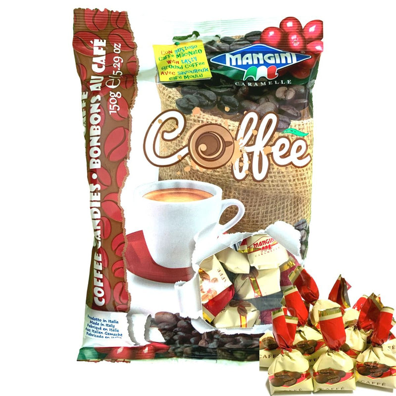 Mangini Coffee Candies, 5.25 oz | 150g