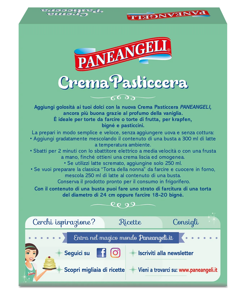 Paneangeli Custard Cream, Crema Pasticcera, 5.2 oz | 150g
