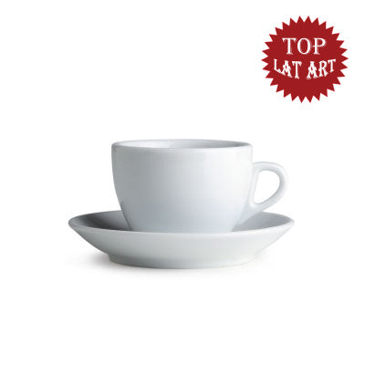 Nuova Point Palermo Cups and Saucers, Set of 6, Made in Italy