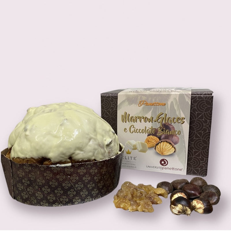 Caffe Masulli Panettone Marron-Glacés & White Chocolate, 35.27 oz | 1kg