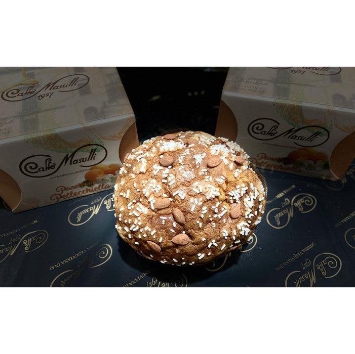 Caffe Masulli Panettone Apricot, Panettone Pellecchie, 35.27 oz | 1kg