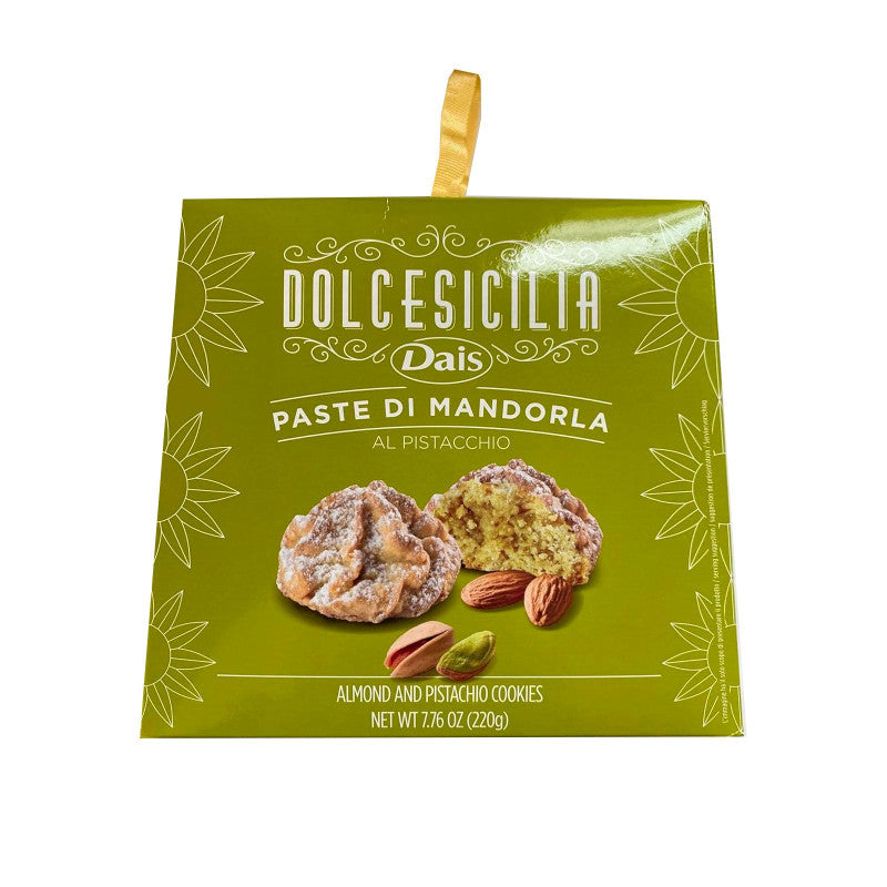 Dais Almond Cookies with Pistacchio, 7.76 oz | 220g