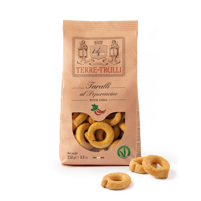 Terre Del Trulli Taralli With Chili, 8.8 oz | 250g