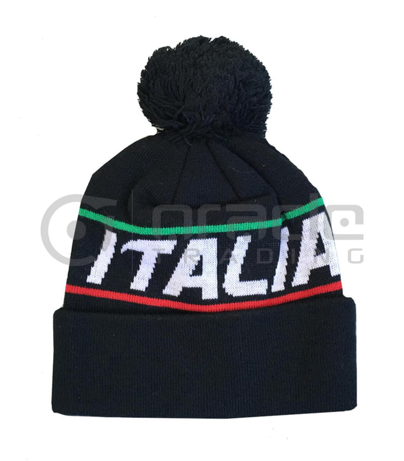 Italia Beanie with Pom, Adult Size